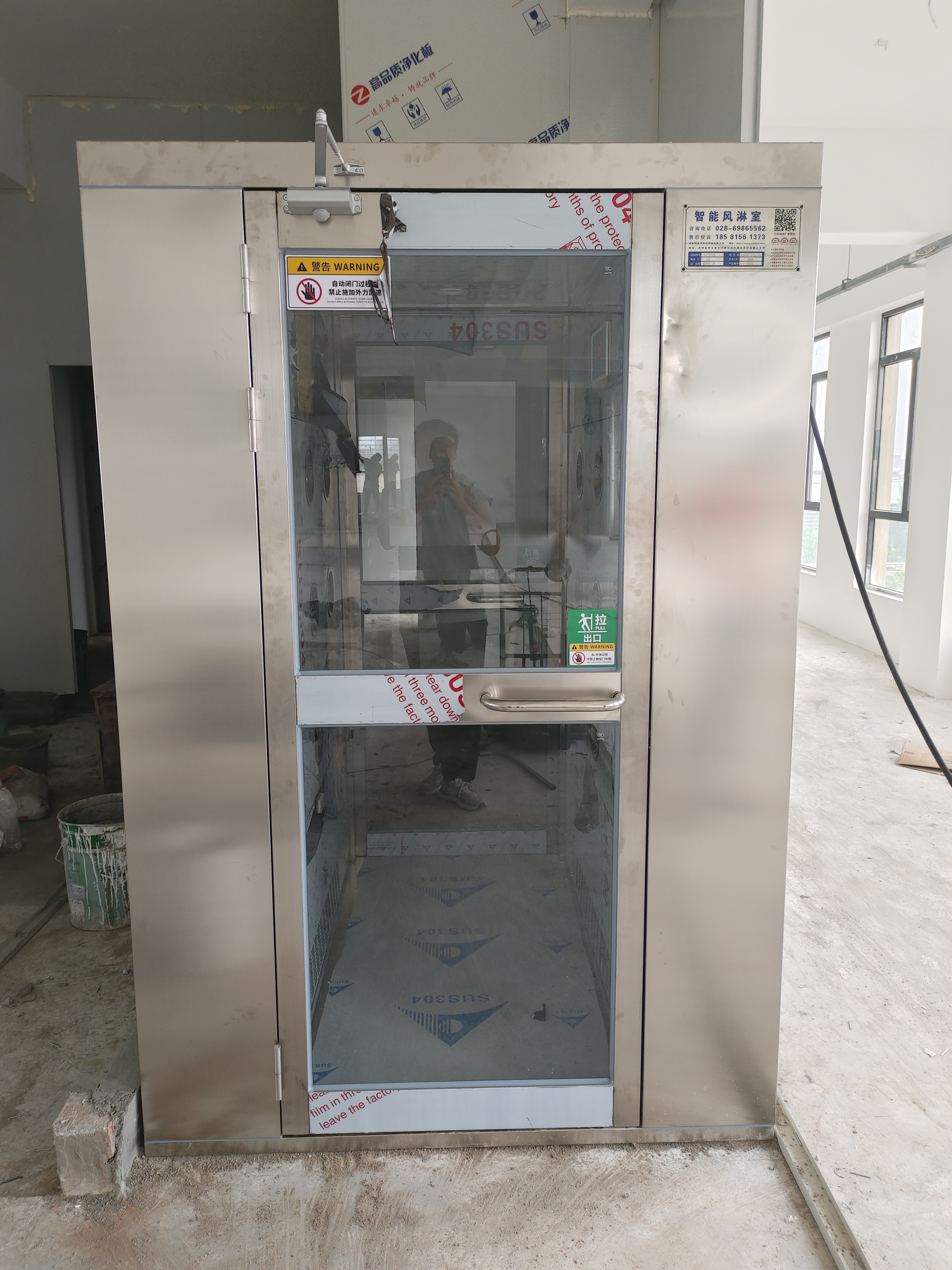 河南省豫興包裝有限公司風(fēng)淋室安裝